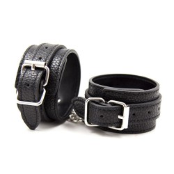 crocodile pattern pin buckle wrist ankle cuffs